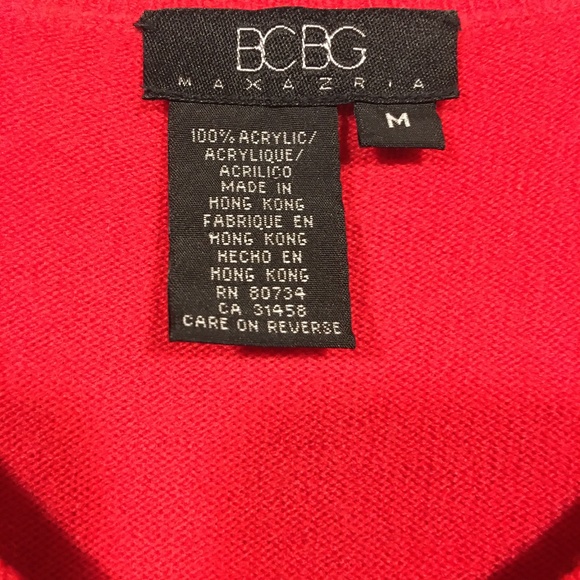 BCBG Max Azria Pink Floral Sequin Cardigan M - Picture 5 of 9